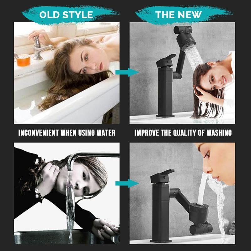HydroGlide™ 1080 Swiveling Faucet — Transform Your Sink into a Masterpiece of effortless control and pure water enjoyment
