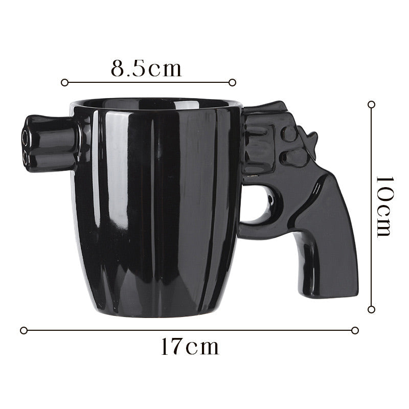 GunMug™ - Creative Novelty Coffee Mug with Revolver Handle
