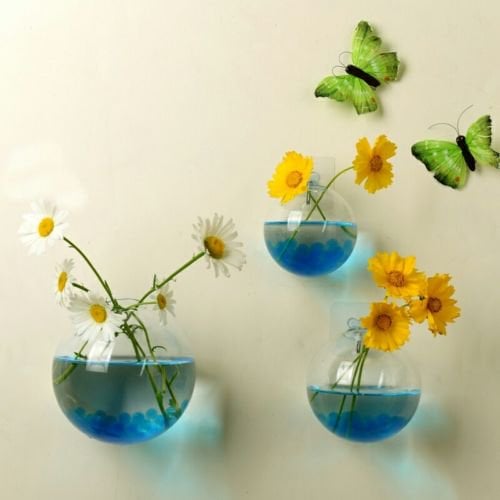 1+1 FREE | Globeo™ Glass Oval Globe Plant Container Wall-Mounted Clear Flower Vase