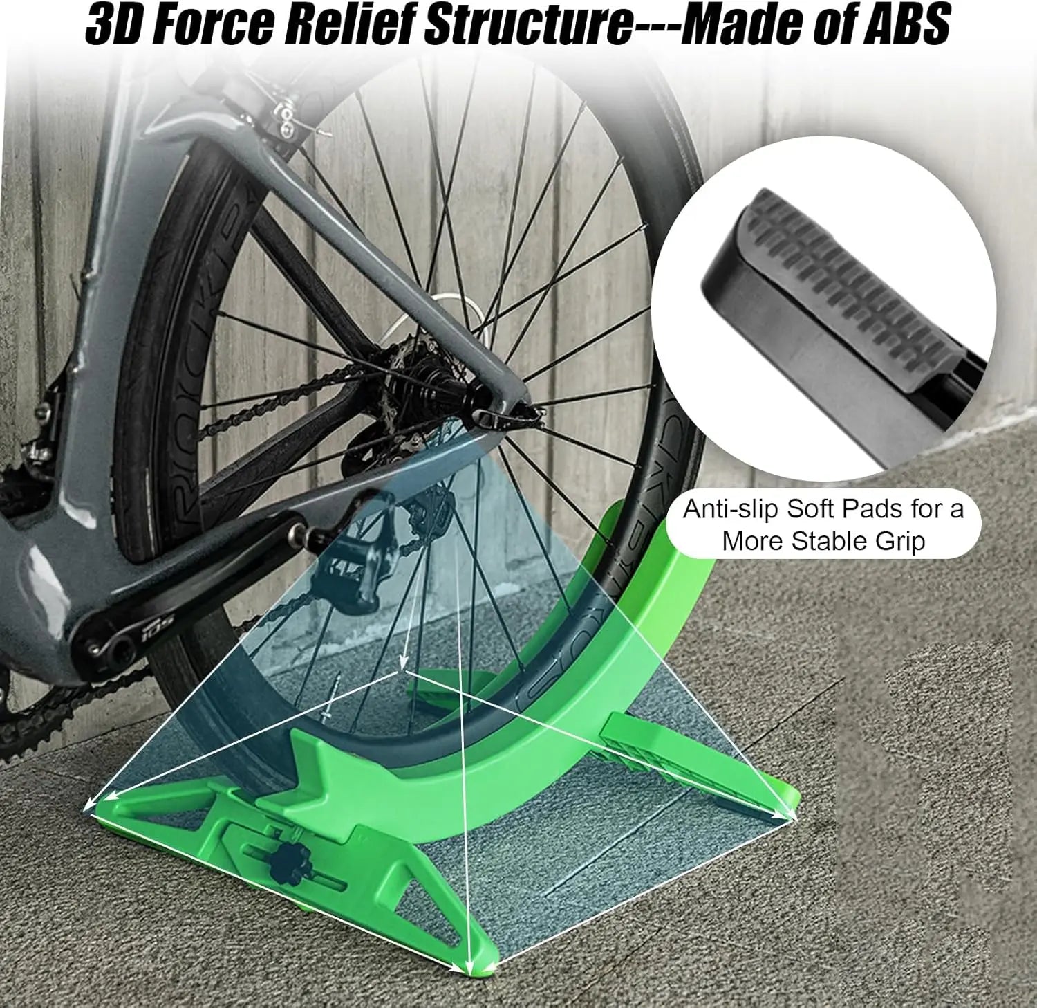 GlideGrip™ — Instantly stabilize your bike, no more wobbling