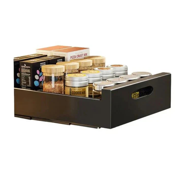GlideNest™ Organizer – Transform Your Kitchen Chaos into Calm, Reachable Order