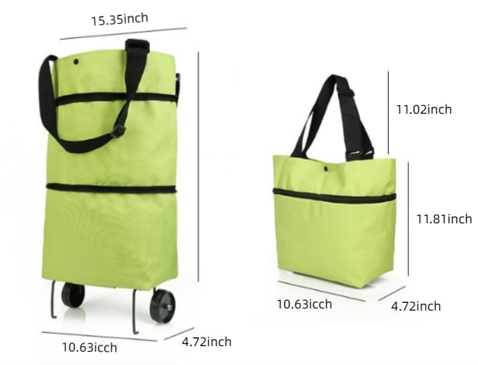 BagBuddy™ - 2-in-1 Foldable Shopping Bag
