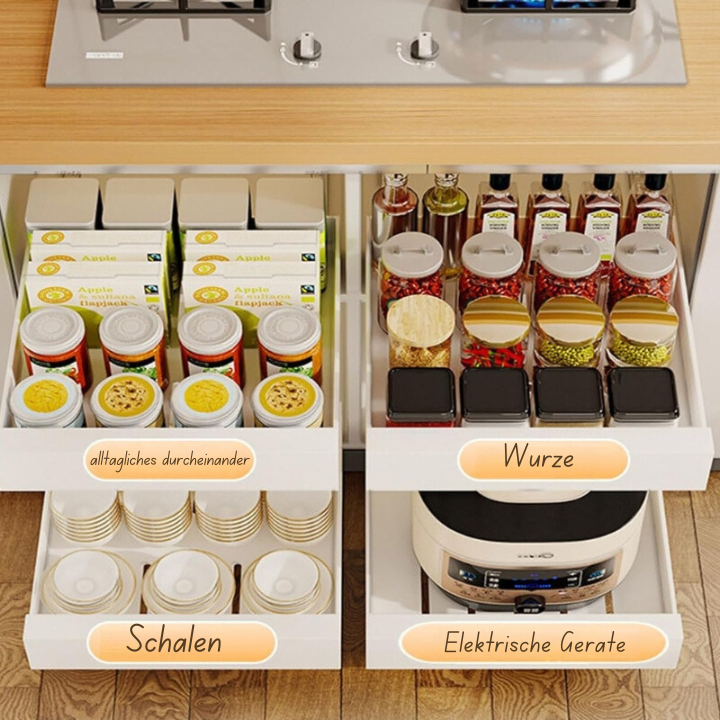 GlideNest™ Organizer – Transform Your Kitchen Chaos into Calm, Reachable Order