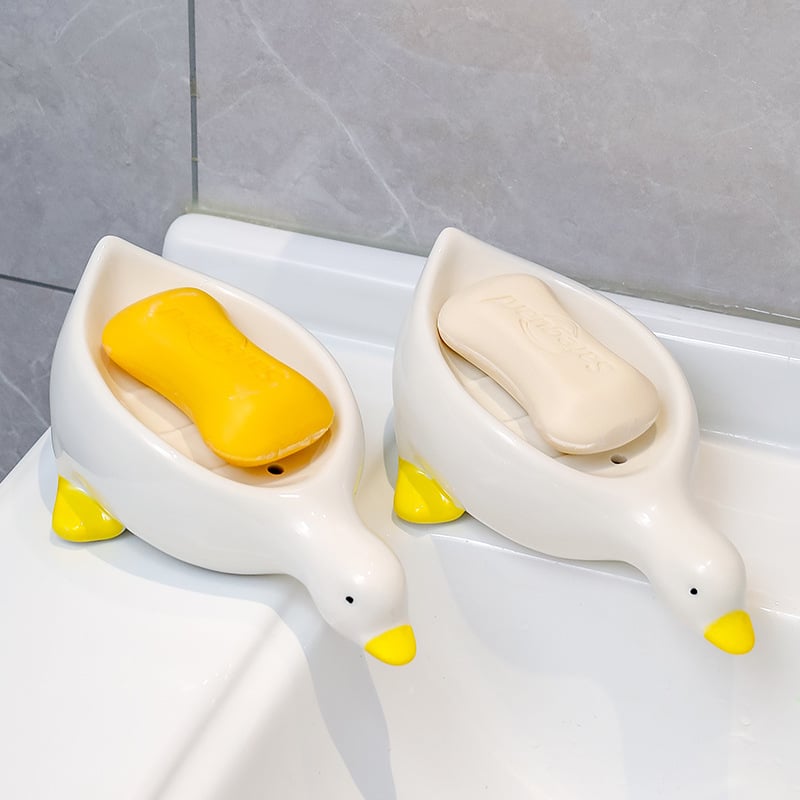 AquaQuack™ Soap Holder — Keep soap twice as fresh with playful charm