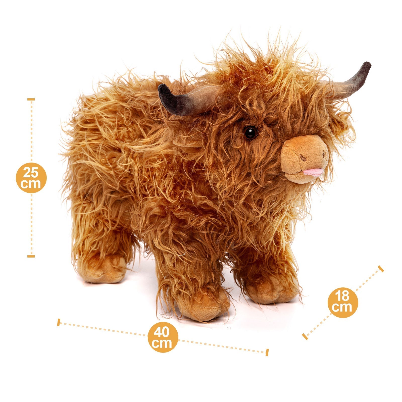 CuddleCoo™ – Realistic Highland Cow Design