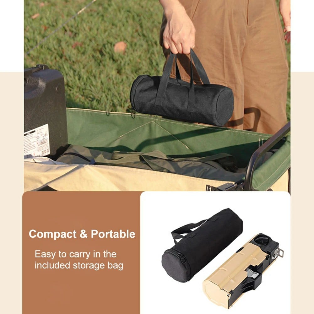 FlameFold™ - Compact Folding Spyder Camping Gas Stove