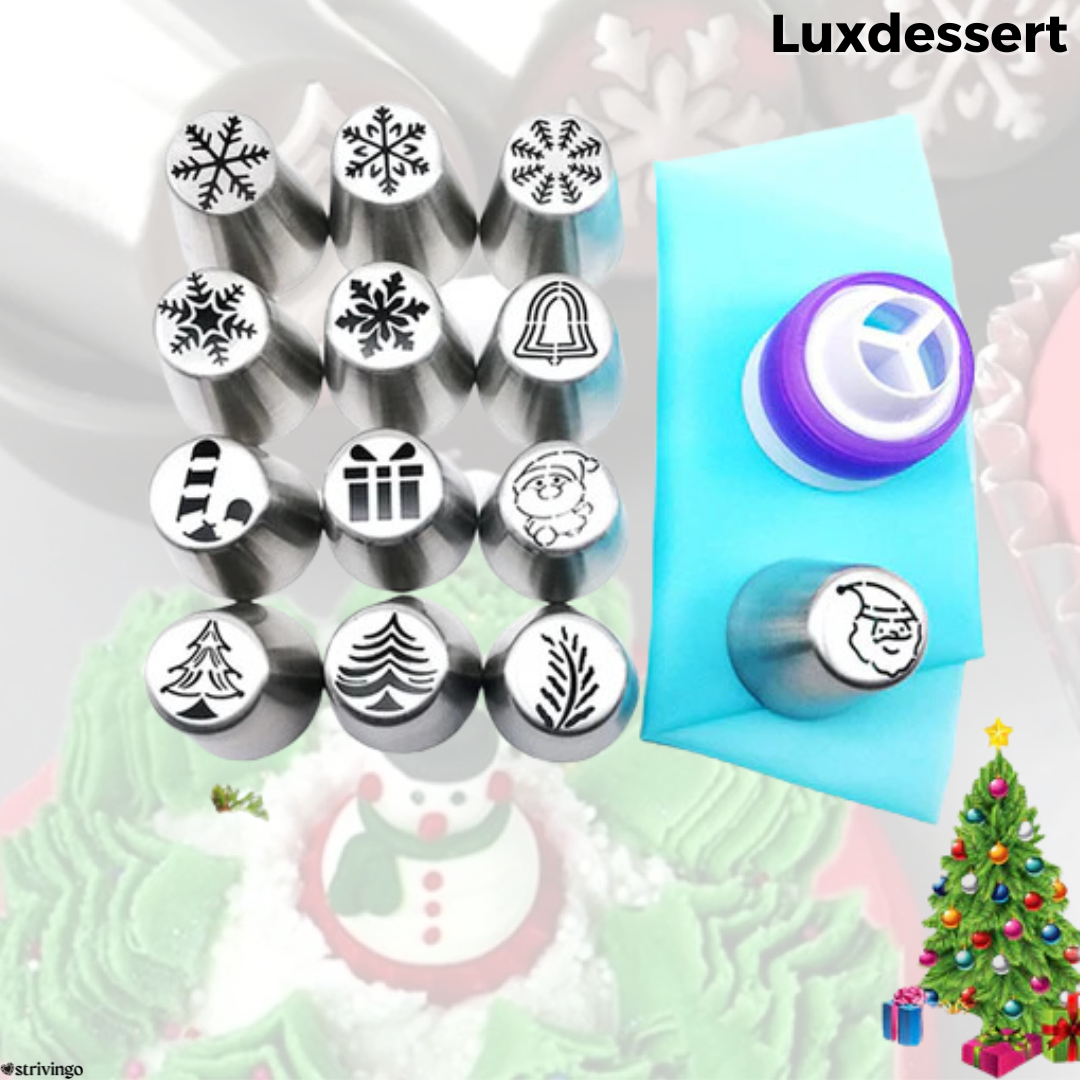 FrostMuse™ 13-piece Nozzle Set – Easily transform any treat into a stunning work of art