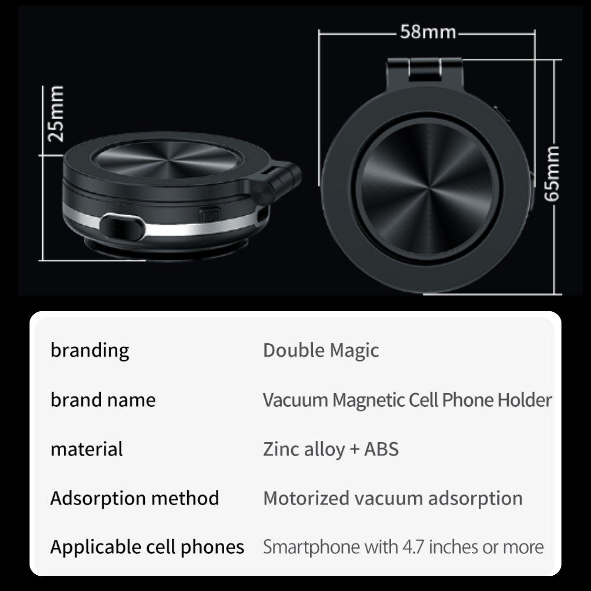 MagGrip™ - Vacuum Magnetic Car Phone Holder