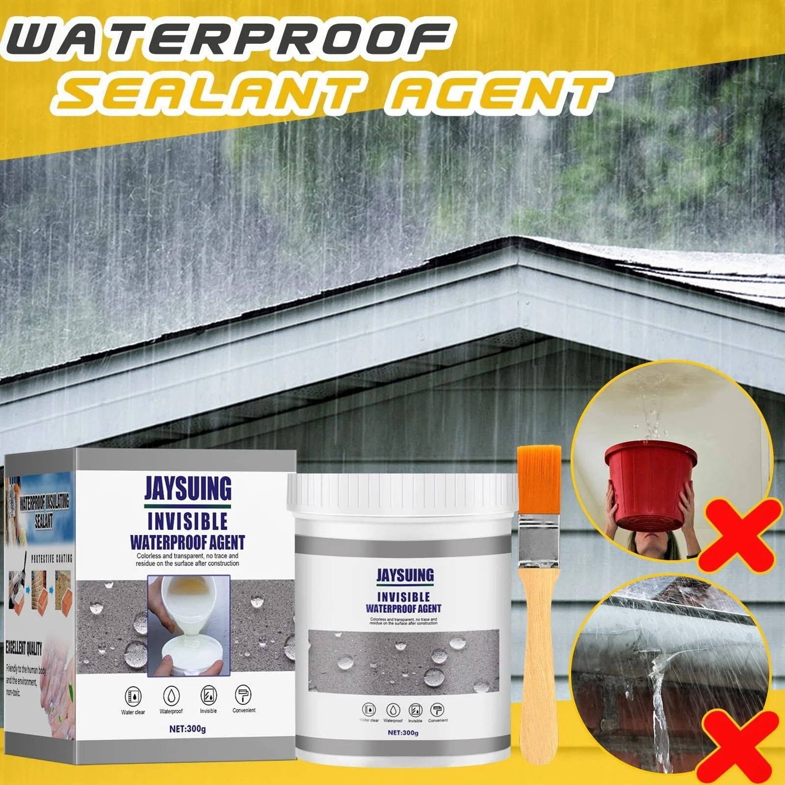 Anti-Leak Agent™ - Super strong, invisible, waterproof