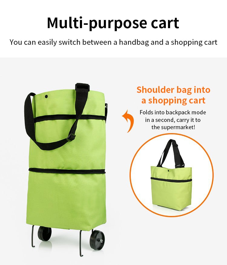 BagBuddy™ - 2-in-1 Foldable Shopping Bag