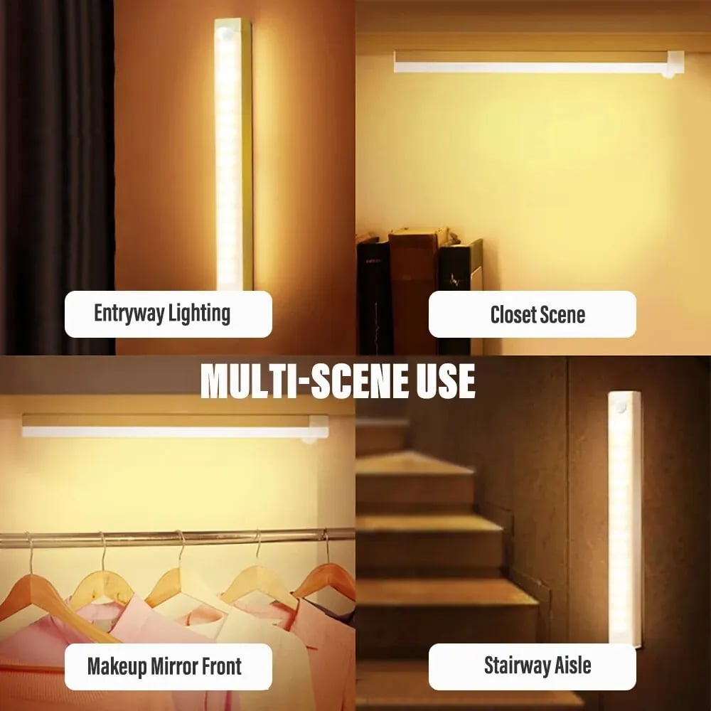 GlowMag™ - Drill-free Smart Sensor Magnetic USB Rechargeable LED Lights