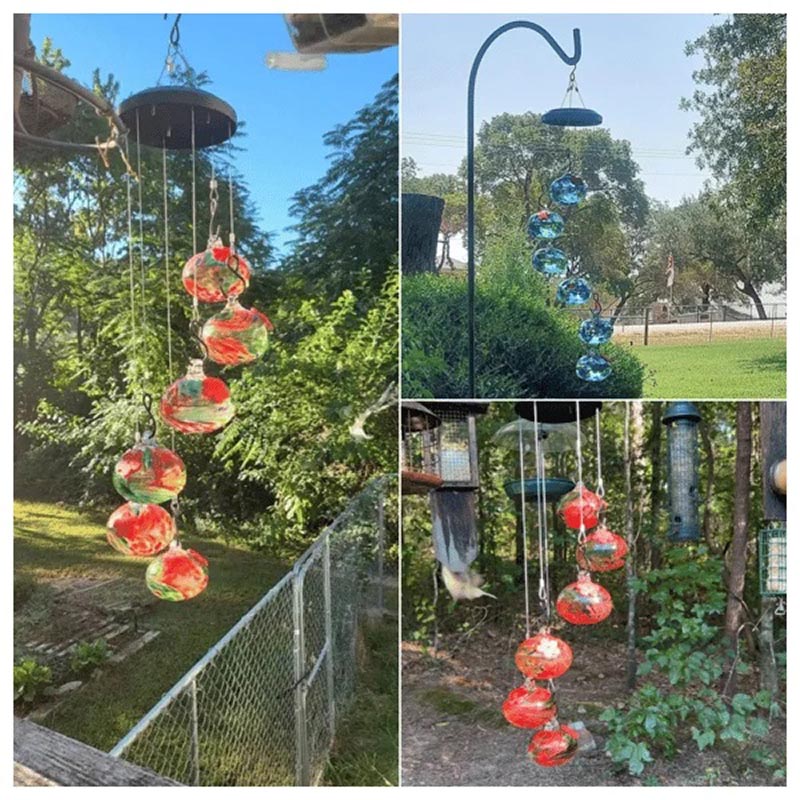 ChimeFeeder™ - Charming Wind Chime Hummingbird Feeder