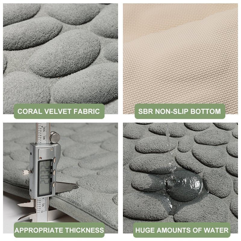 VelvaMat™ - Embossed Carpet for the Bathroom