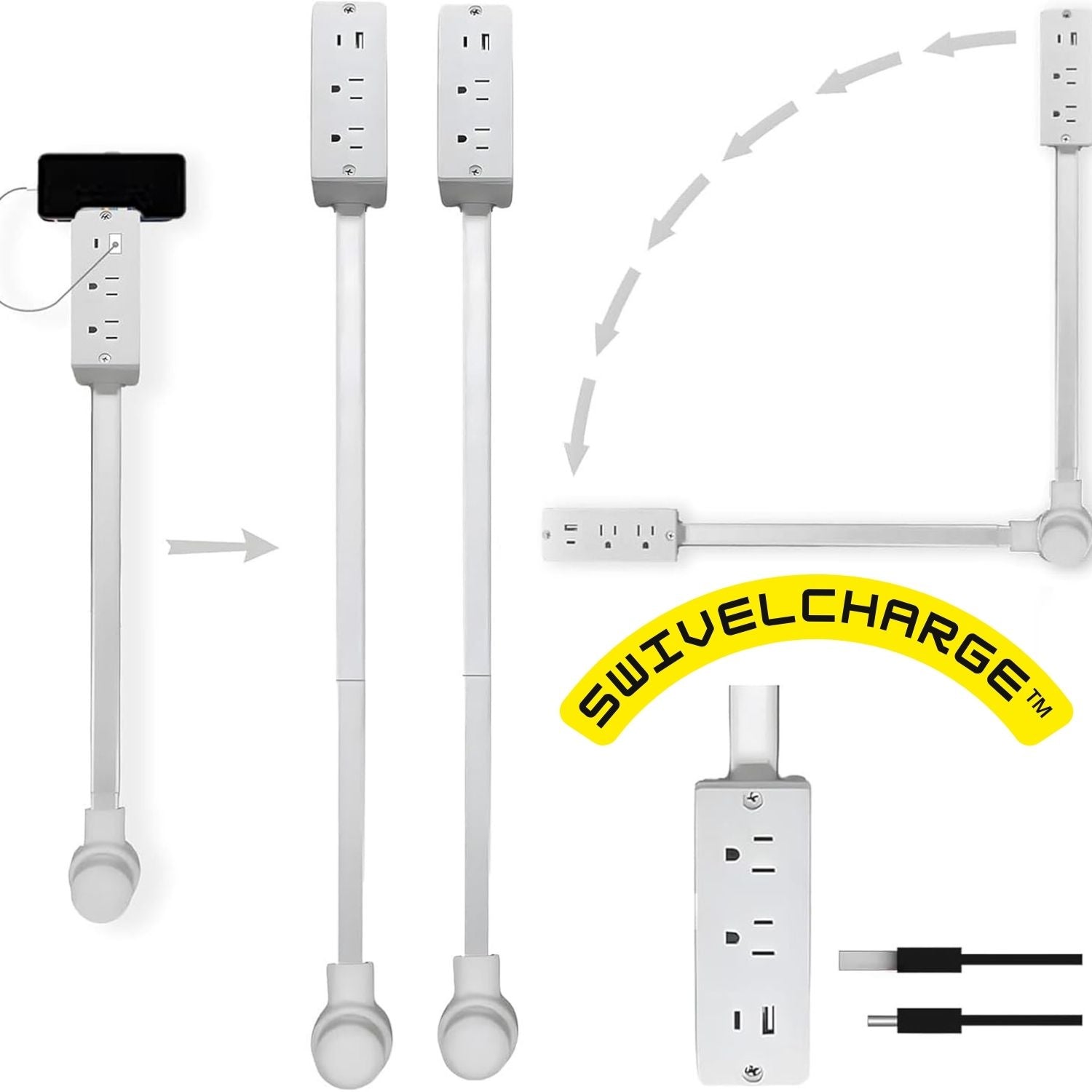 SwivelCharge™ – Multi-Port Charging