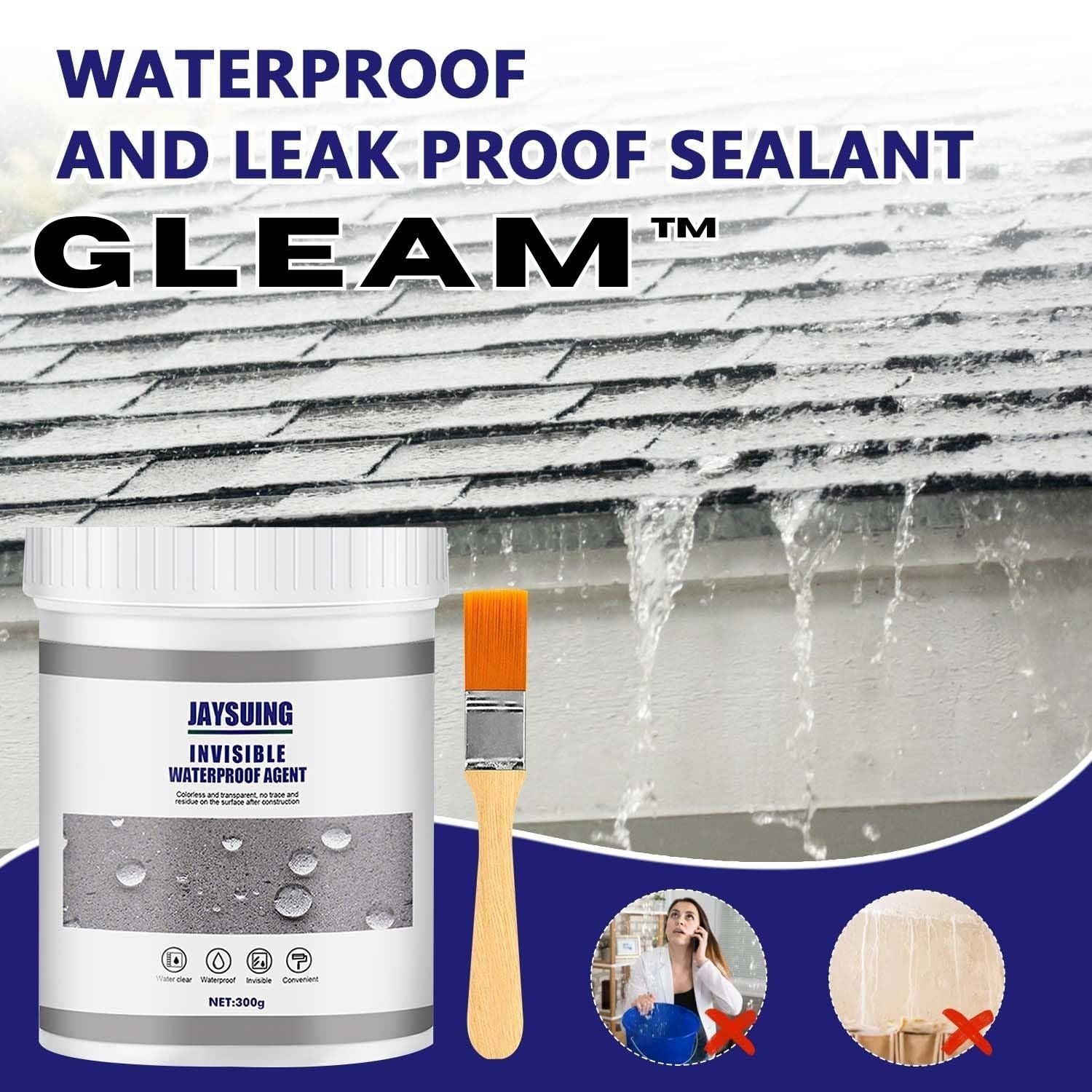 1+1 FREE | Gleam™ The Perfect Solution for Leaks and Cracks!