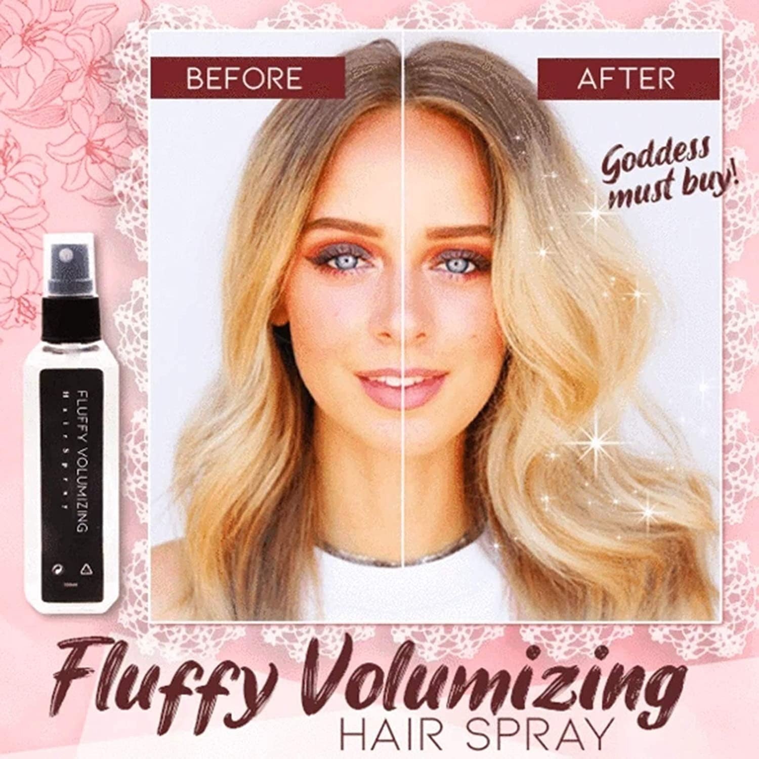 1+1 Free | Fluffy, Voluminous Hairspray™ Instant Volume Boost