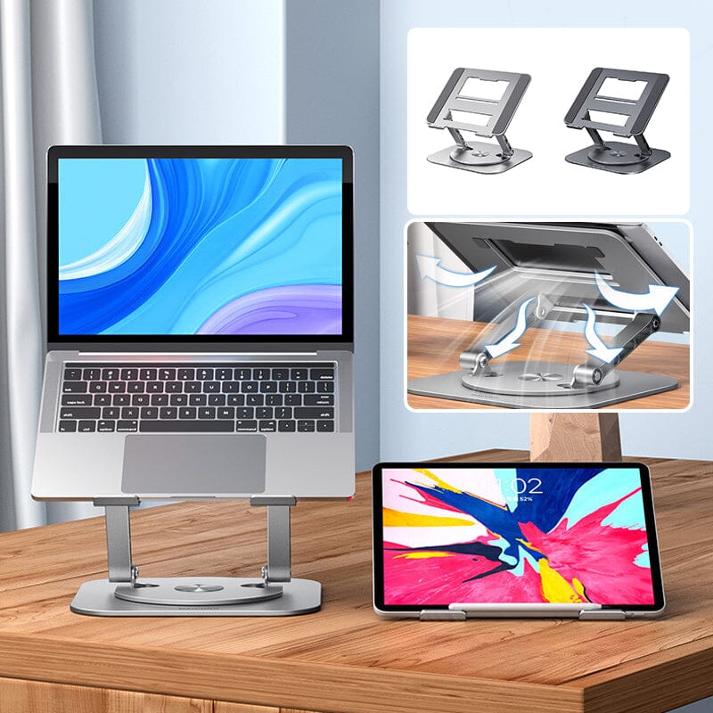 SpinStand™ – 360° Rotating Laptop/Tablet Stand