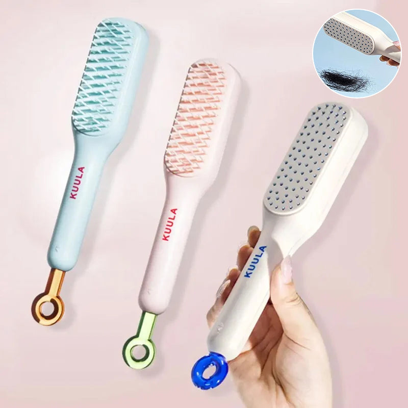 Glide™ - Self-Cleaning Anti-Static Massage Comb