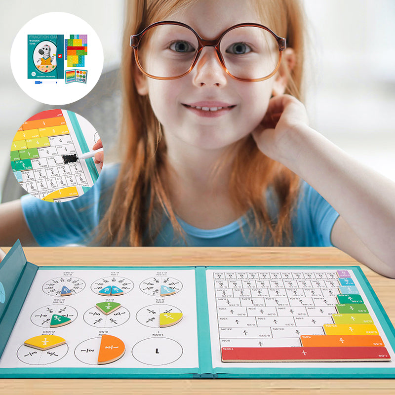 Magnetic Book Fraction Puzzle for Children™ - Learning Fractions through Play