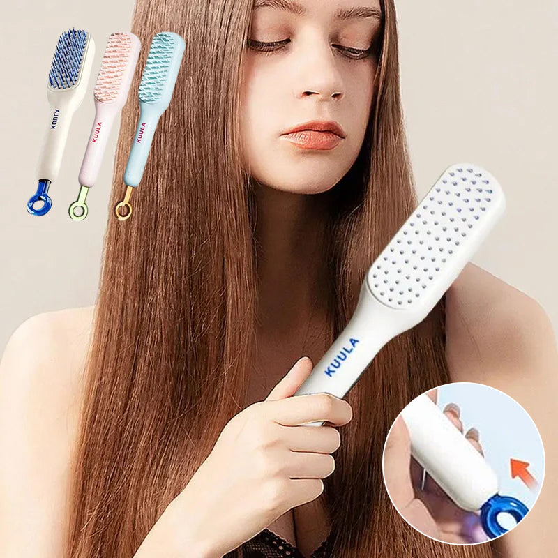 Glide™ - Self-Cleaning Anti-Static Massage Comb