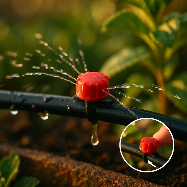 Adjustable Drip Irrigation Nozzles™ - Adjustable Drip Nozzles for Precise Plant Watering