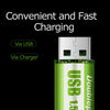 Rechargeable USB Battery™ - Your batteries, ready to use anytime!
