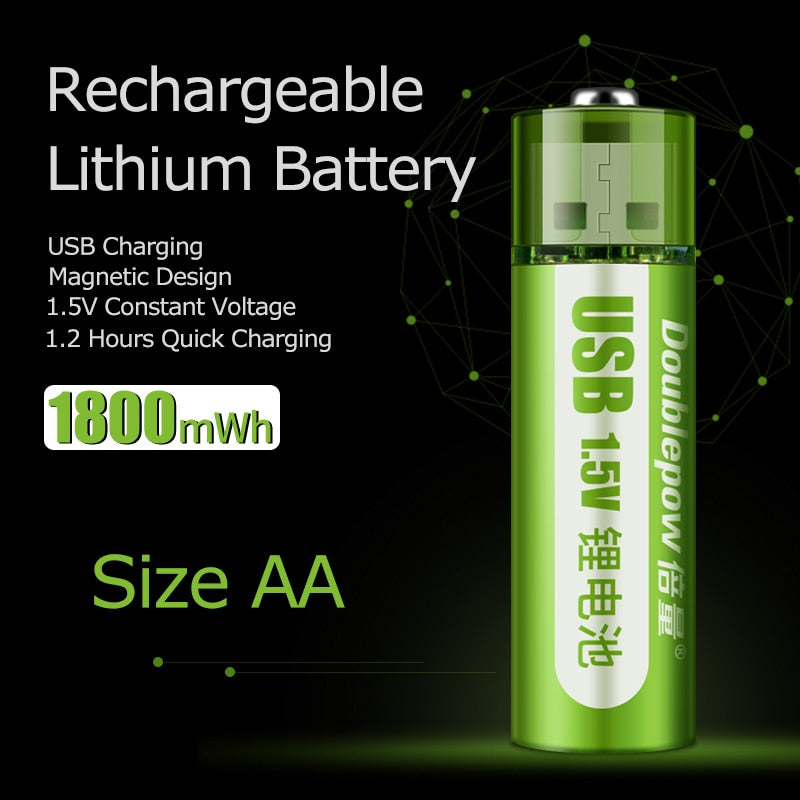Rechargeable USB Battery™ - Your batteries, ready to use anytime!