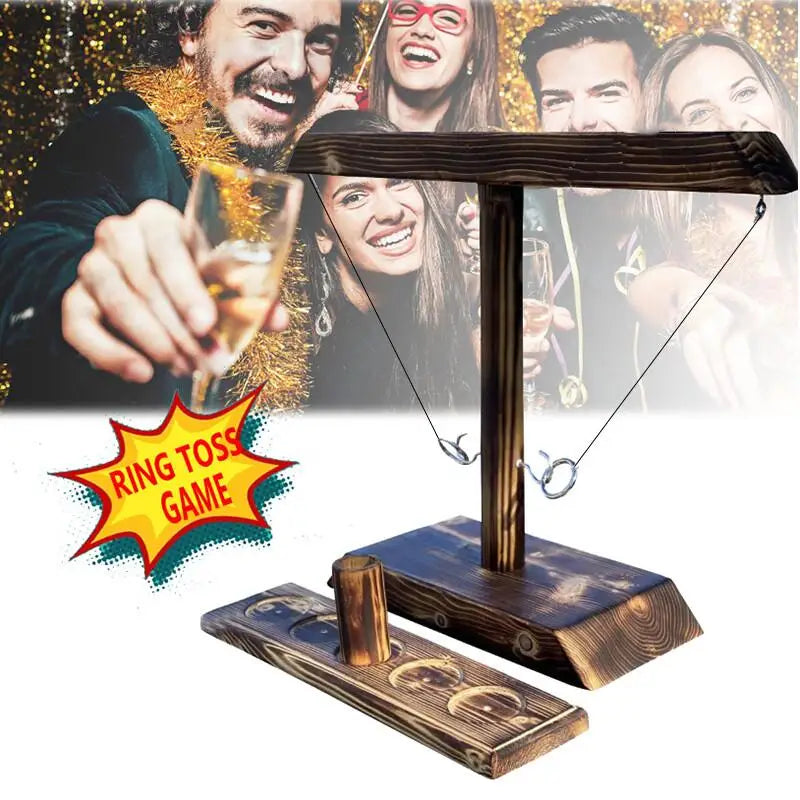 CreativeHurl™ - Wooden Ring Toss Game