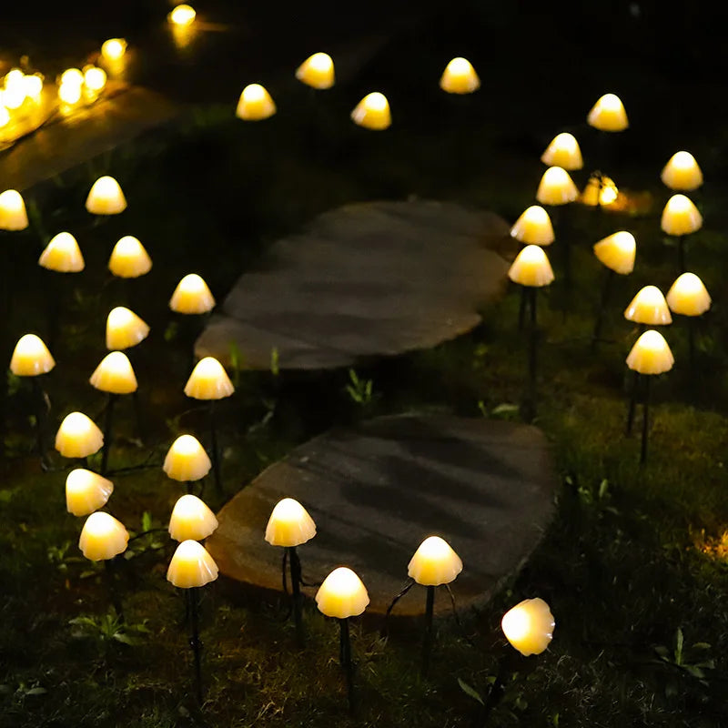 GlowShroom™ - LED Solar Mushroom String Lights