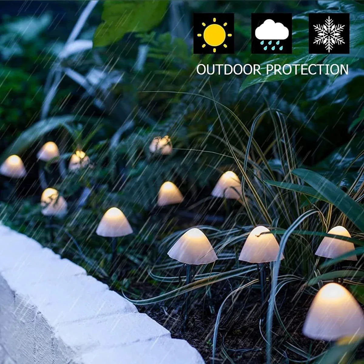 GlowShroom™ - LED Solar Mushroom String Lights