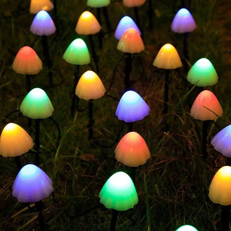 GlowShroom™ - LED Solar Mushroom String Lights