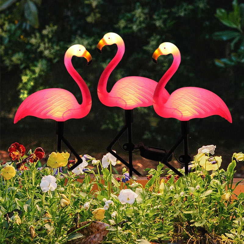 1+1 FREE | Glowingo™ Colorful Solar Flamingo Light