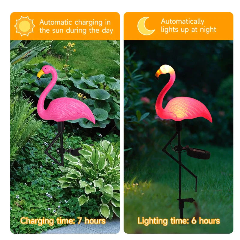1+1 FREE | Glowingo™ Colorful Solar Flamingo Light