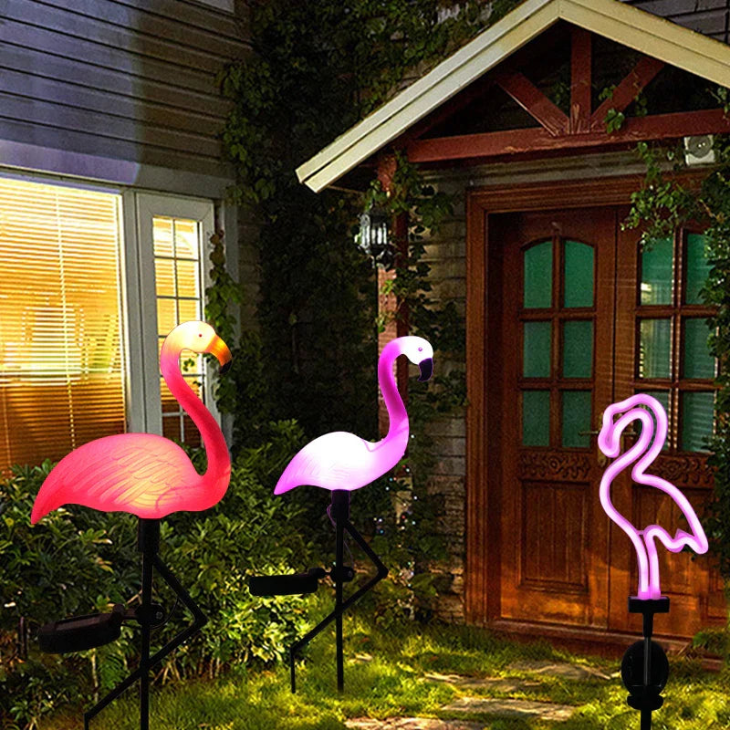 1+1 FREE | Glowingo™ Colorful Solar Flamingo Light