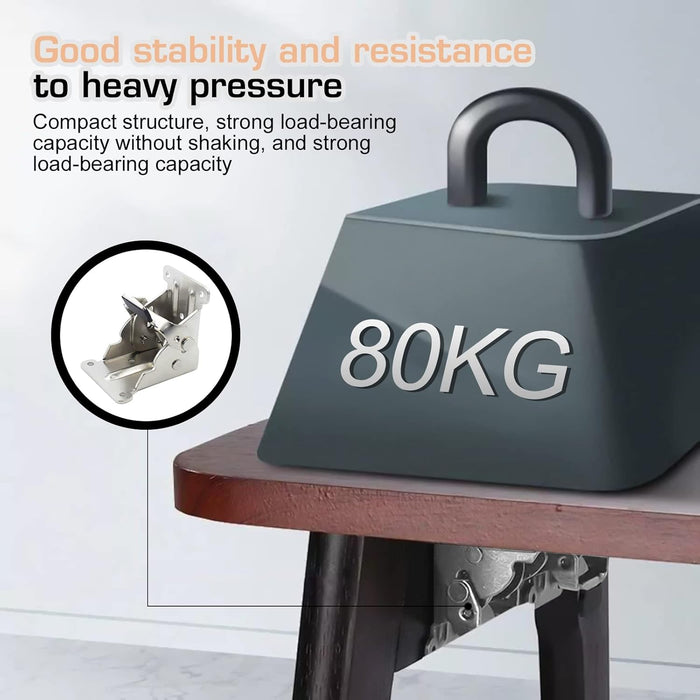 FlexiLift™ Flip Hinge Brackets (4 pieces) – Discover Hidden Space and Live Clutter-Free