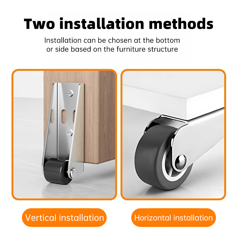 1+1 FREE | SqueakSafe™ Swivel Door Roller with Long Bracket