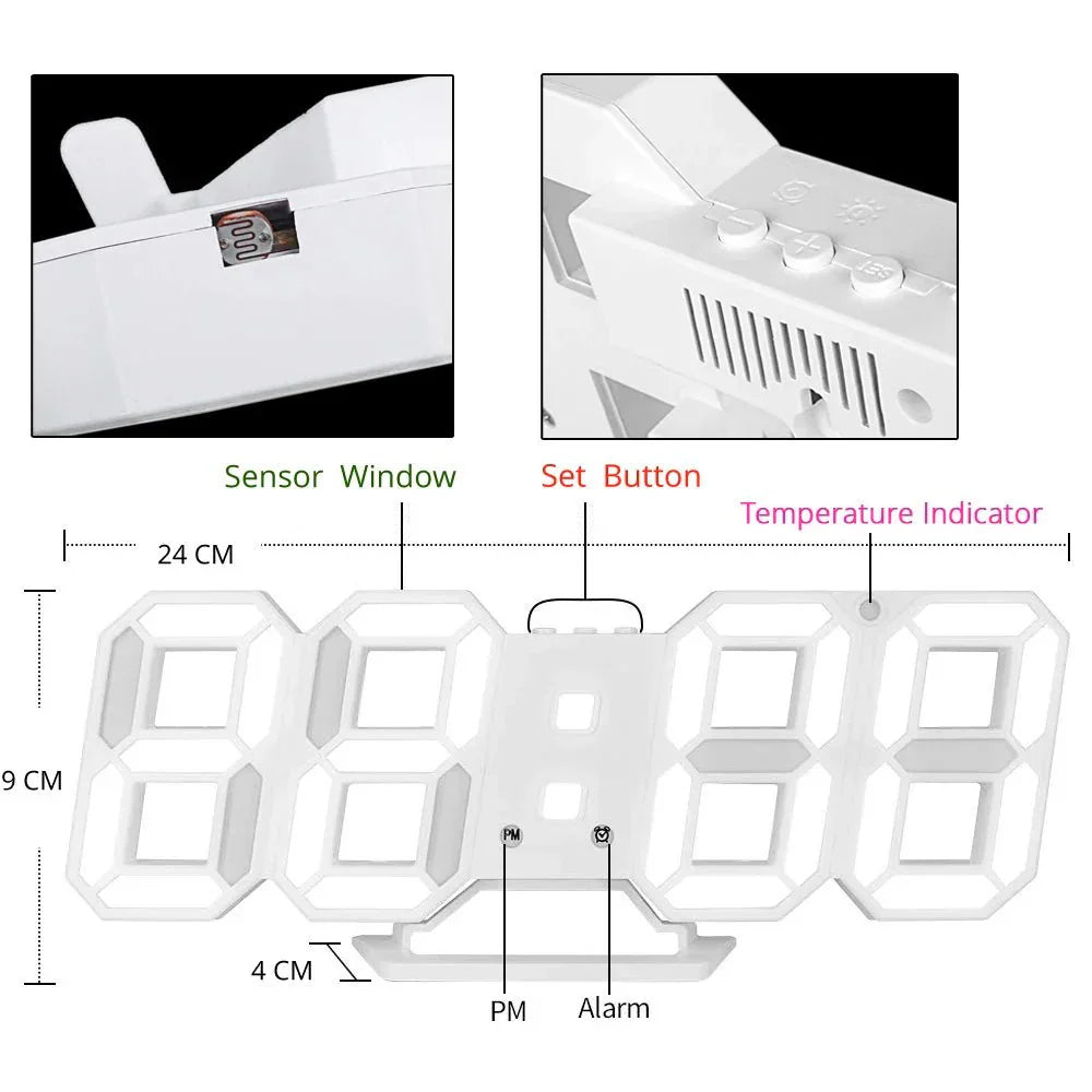 LumaPulse™ 3D LED Wall Clock – Transform Your Space with Stunning Mood-Enhancing Lighting