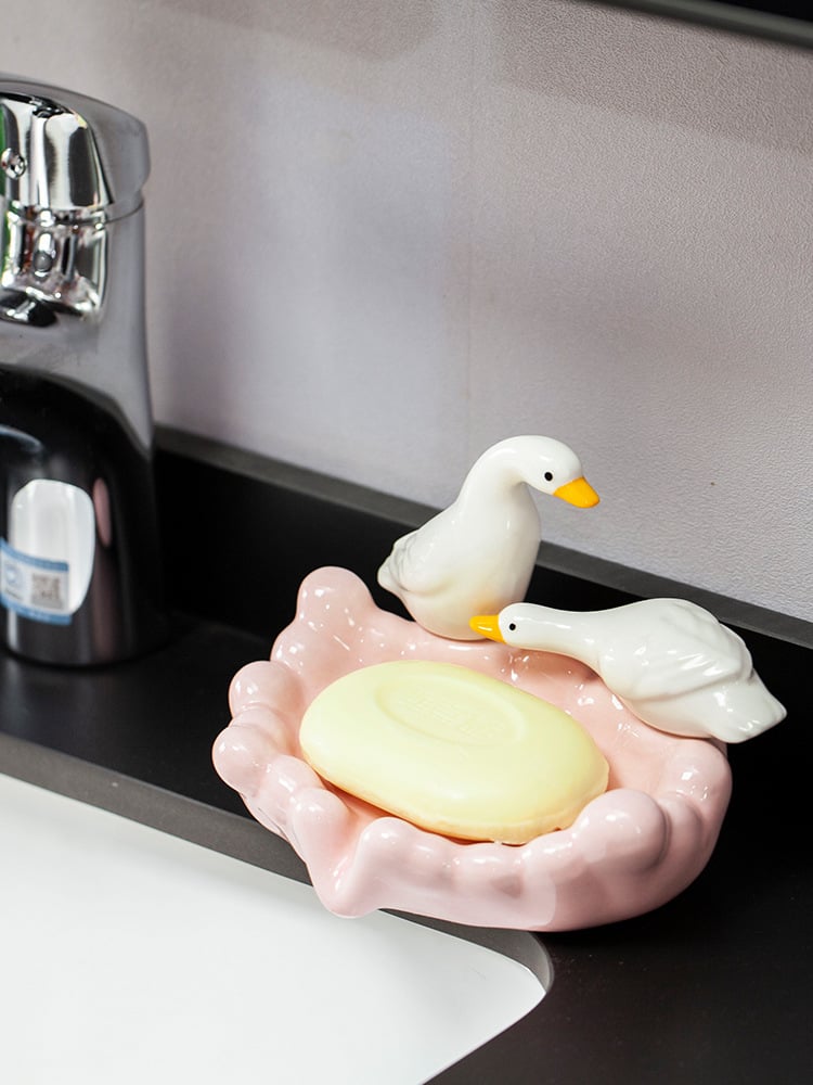 AquaQuack™ Soap Holder — Keep soap twice as fresh with playful charm