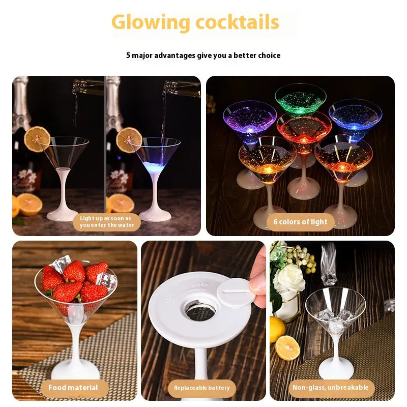GlasGlo™ - LED Light Wine Glasses