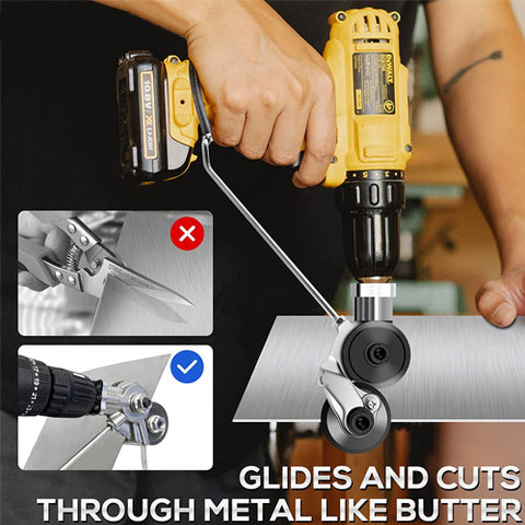 Electric Drill Shears™ - Converts a drill into shears