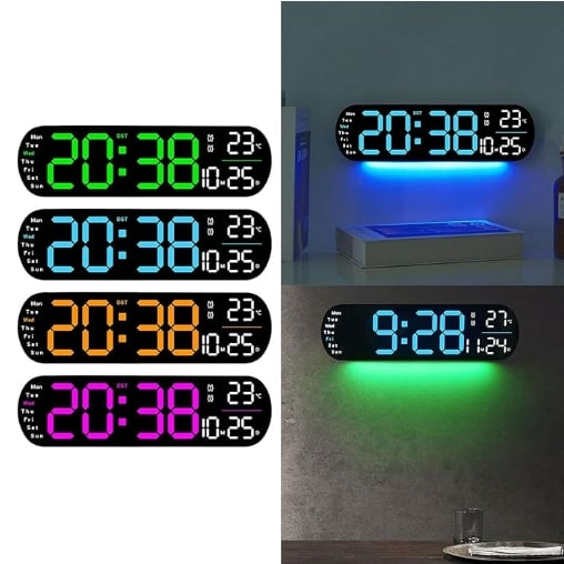 TimeLite™ - Improved Digital Wall Clock with Large Display