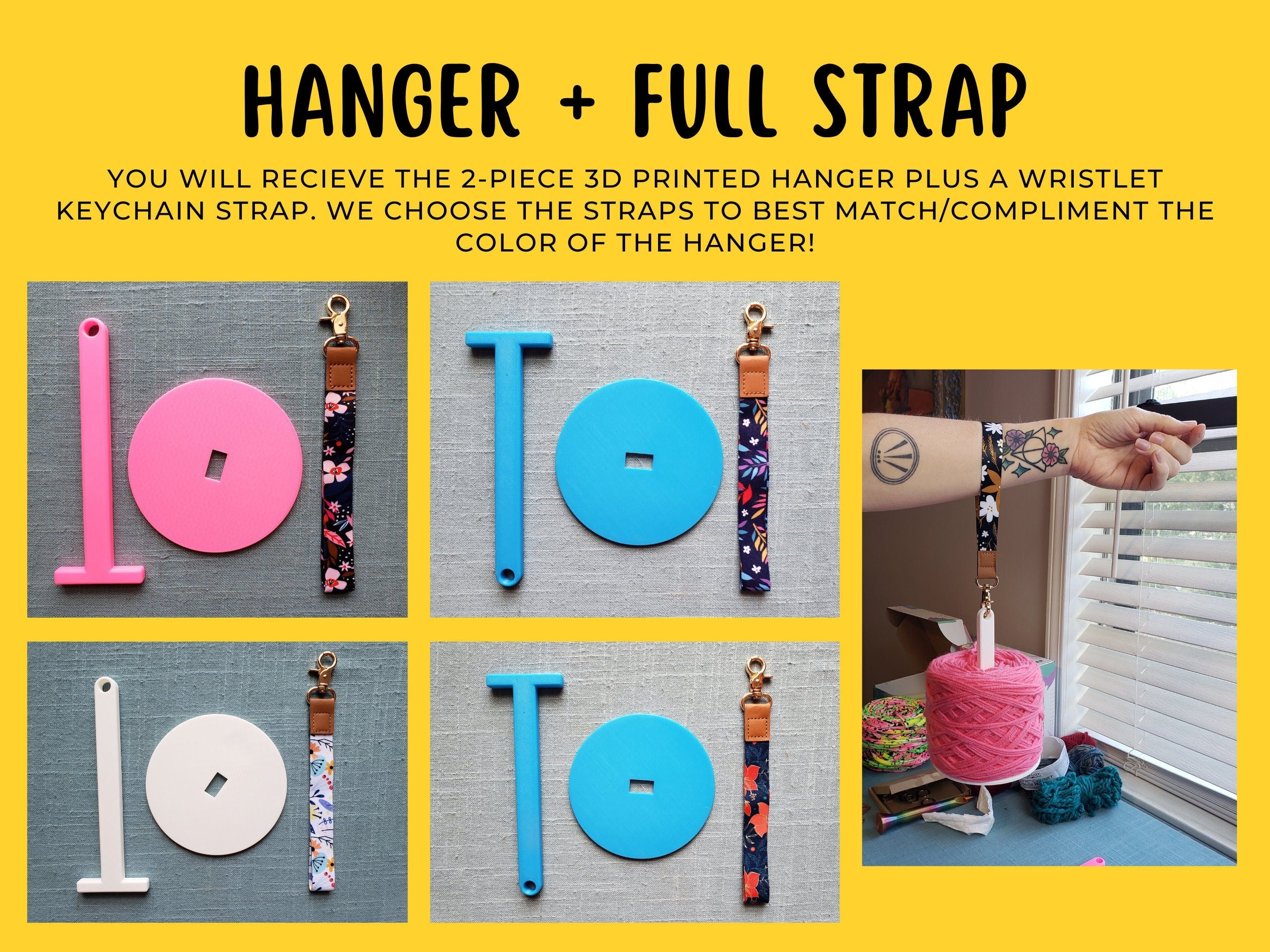 YarnMate™ - Portable Hand Wrist Yarn Holder