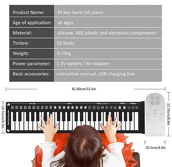 Rollano™ - Handheld Portable Piano