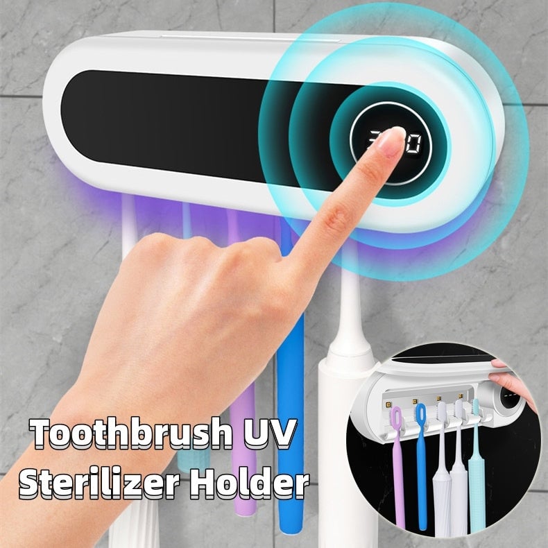 Purette™ - Wall-Mounted Intelligent Toothbrush Holder UV Sterilizer