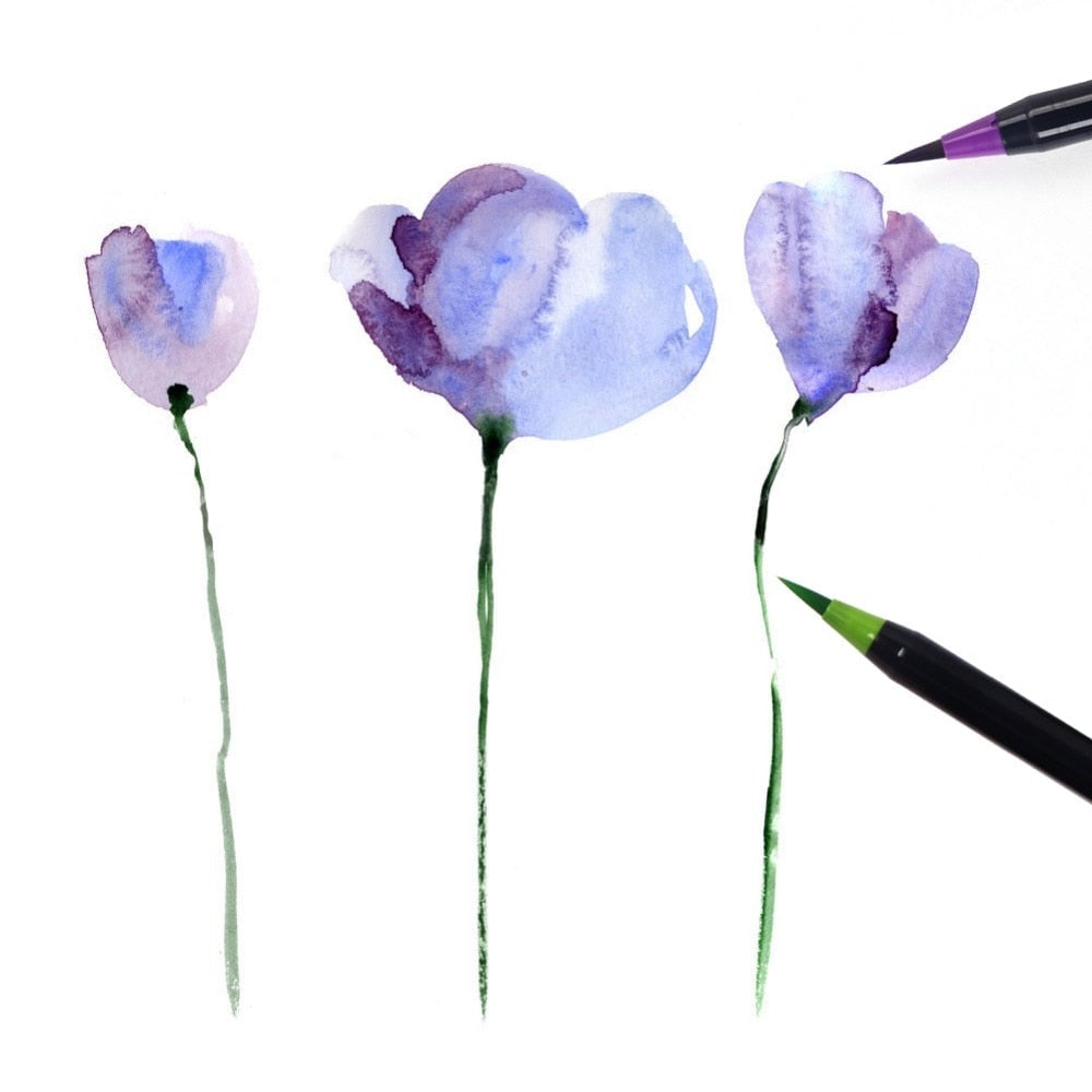 Elegant Watercolor Brush Set™ – Unleash Your Masterpieces Anywhere, Clean and Effortless