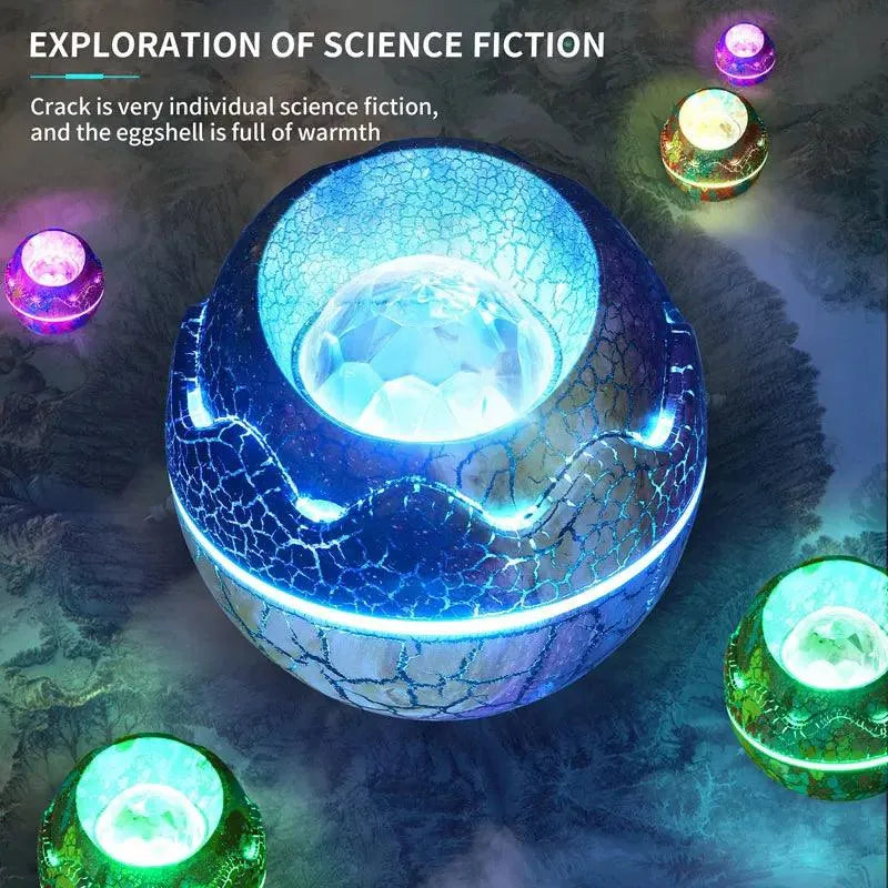 DracoGlow™ – 3-in-1 Galaxy Night Light, Projector & Speaker