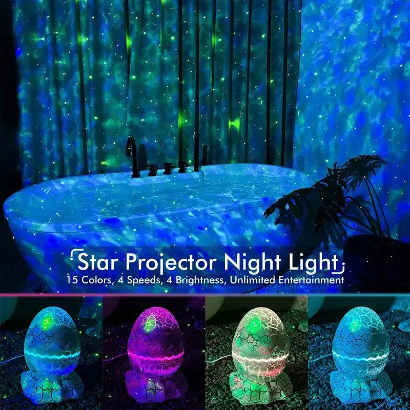 DracoGlow™ – 3-in-1 Galaxy Night Light, Projector & Speaker
