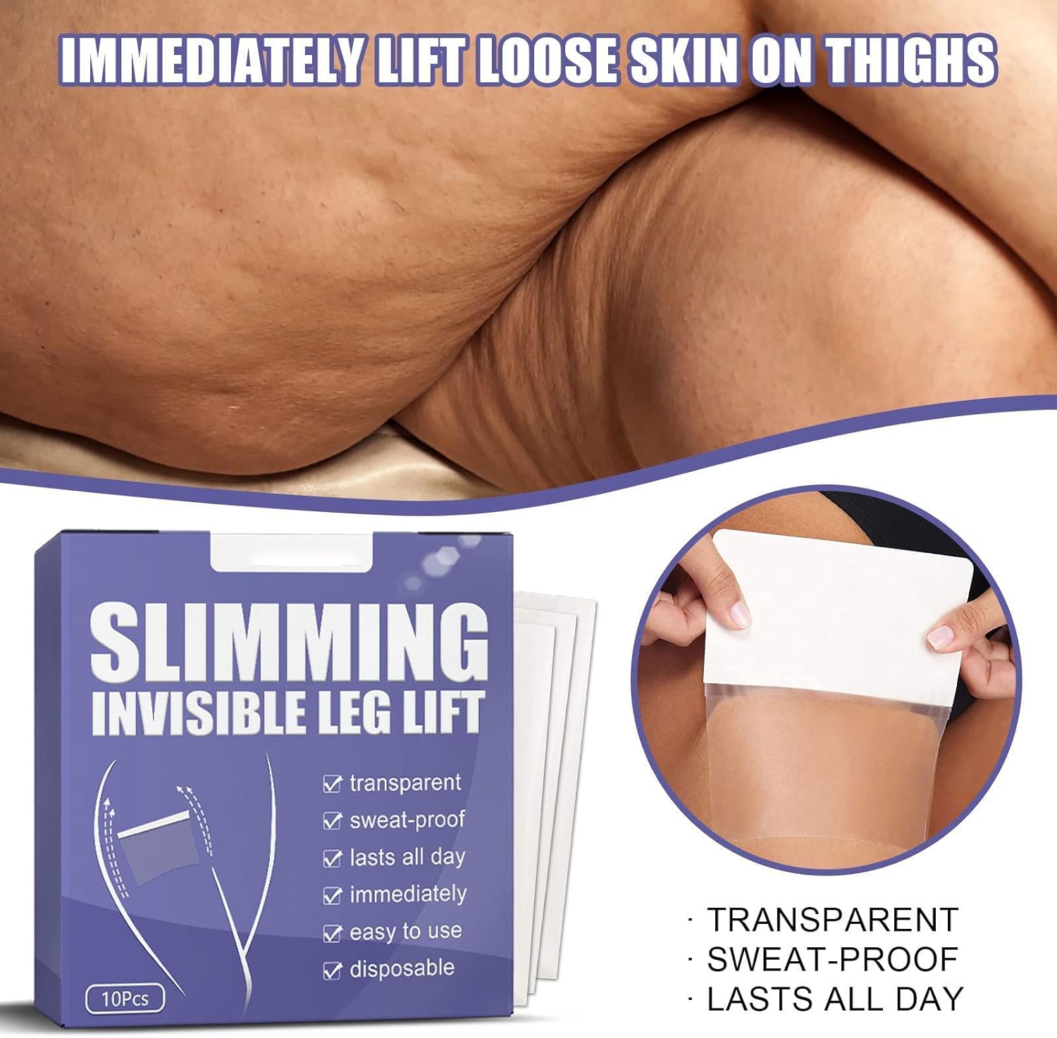1+1 Free | Invisible Lift Patches™ — instantly smooth, lift, and brighten under any outfit