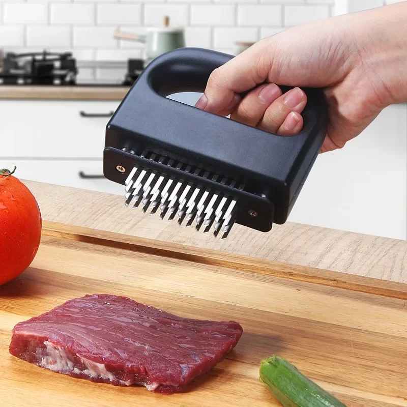 TenderPro™ - 48 Stainless Steel Blades Manual Meat Tenderizer