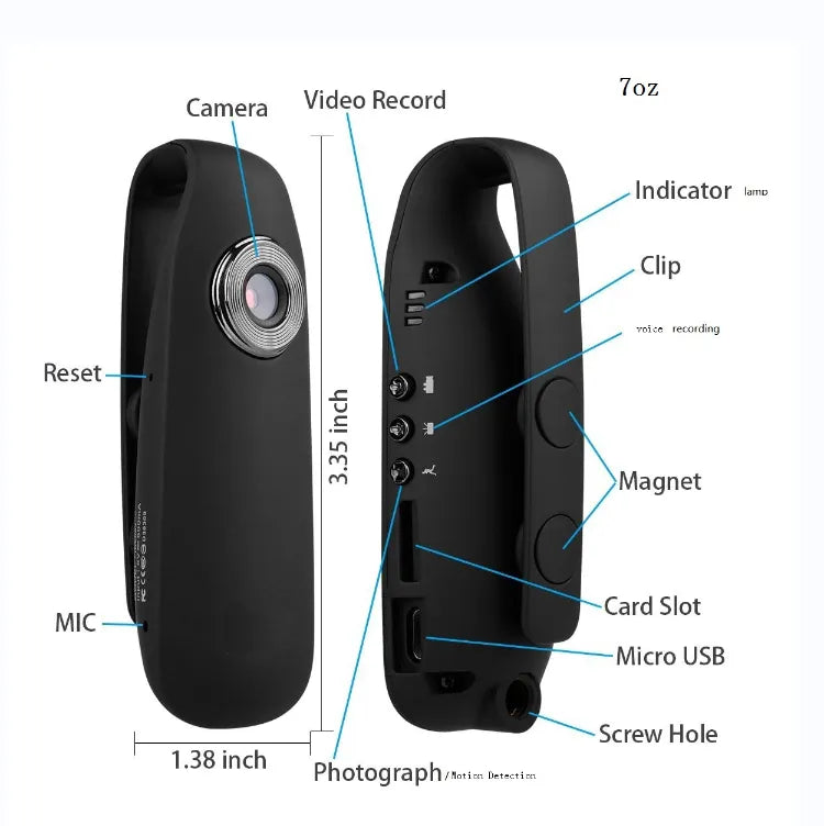 ViziClip™ — Record every moment hands-free in razor-sharp HD clarity
